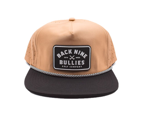 Back Nine Bullies Unstructured Performance Hat (Sand/Black)